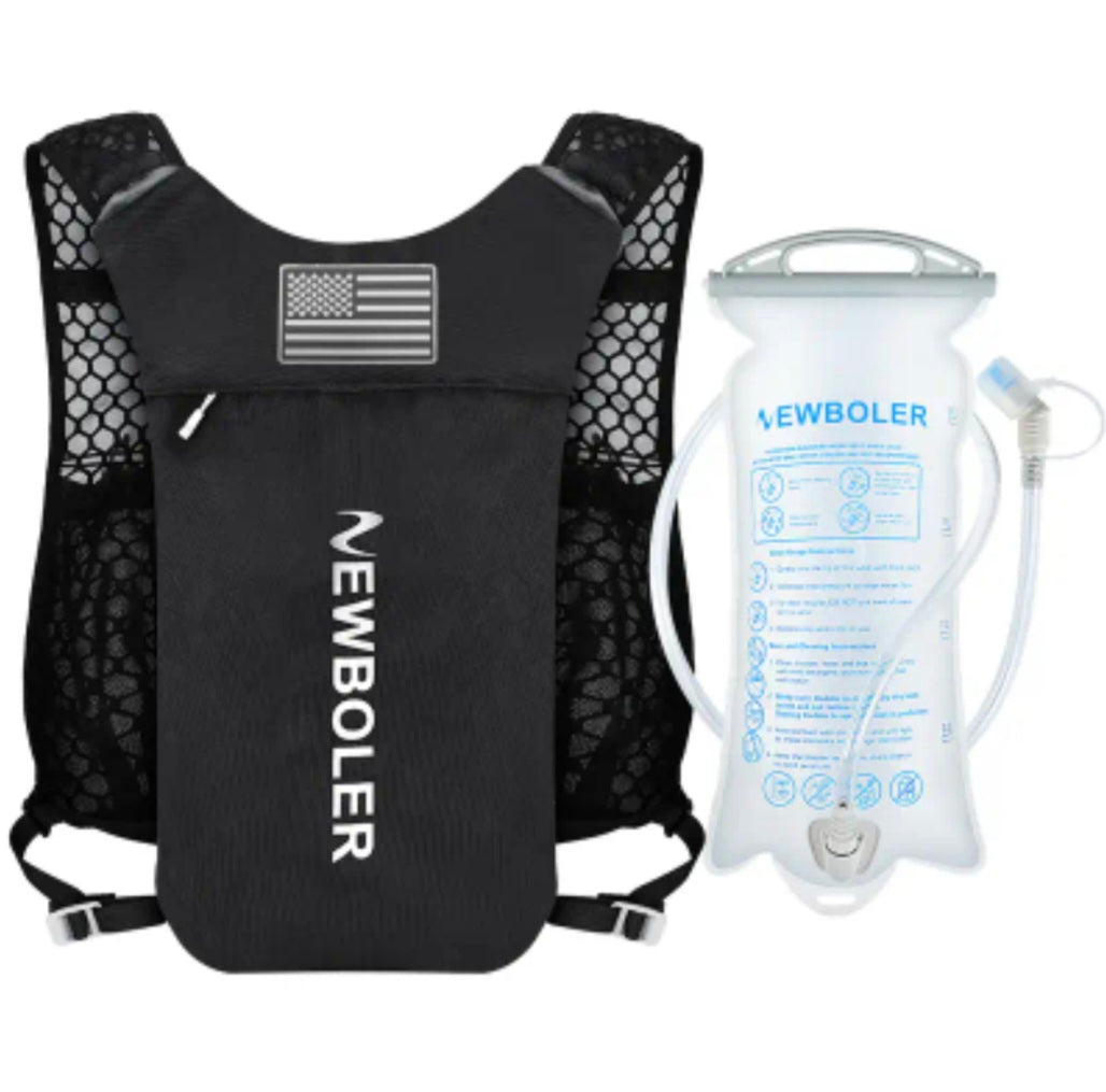 NEWBOLER Ultra-Light Hydration Vest Set – Black