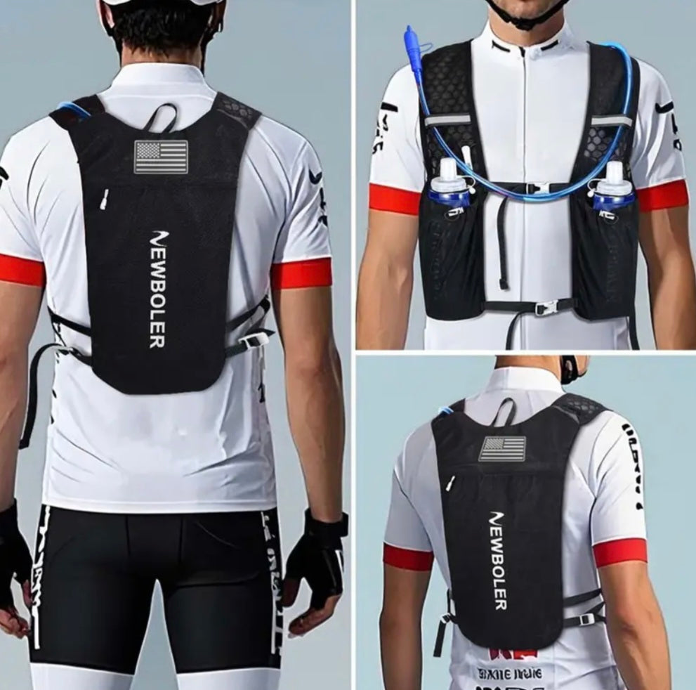 NEWBOLER Ultra-Light Hydration Vest Set – Black