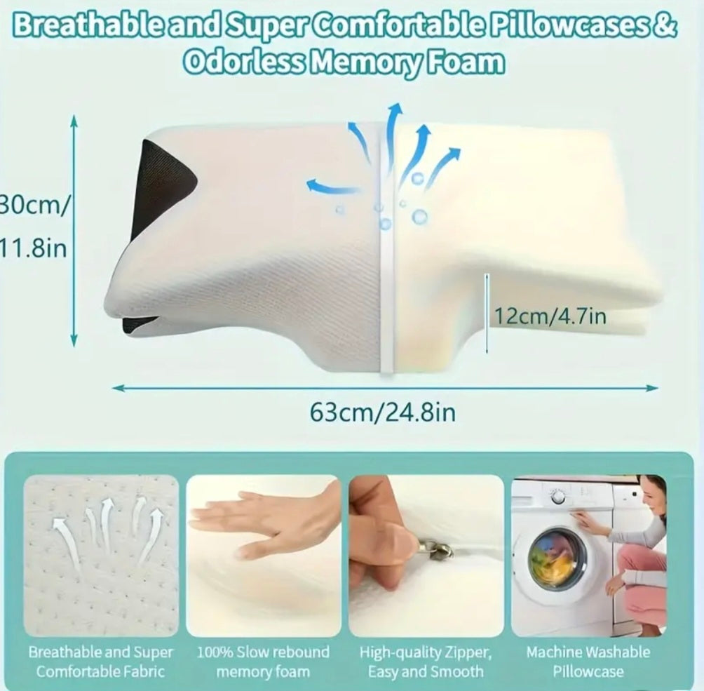 Orthopedic Ergonomic Pillow – Advanced Cervical Support for Restful Sleep