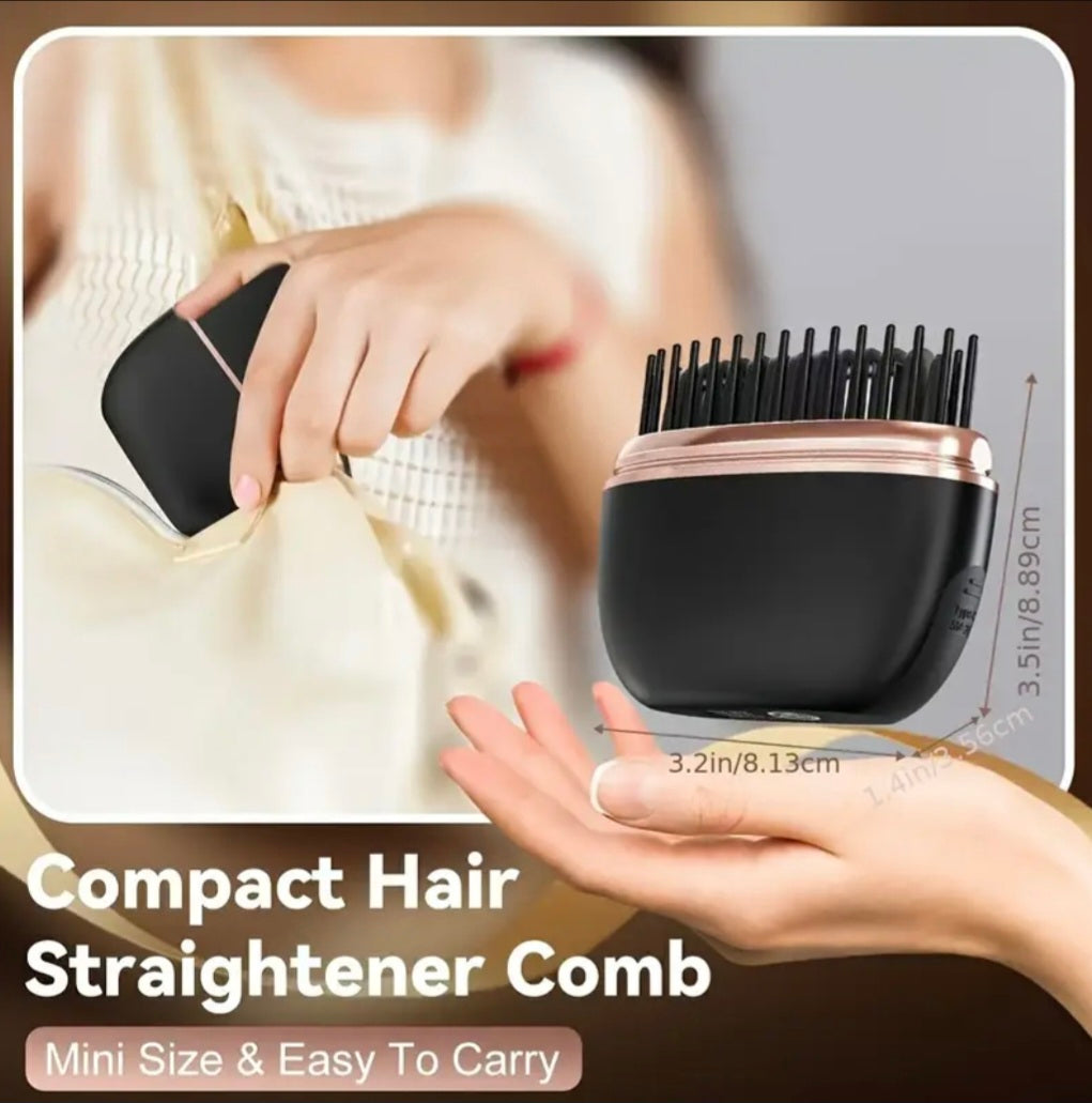 Mini Portable Wireless Hair Straightener – USB Rechargeable Compact Styler