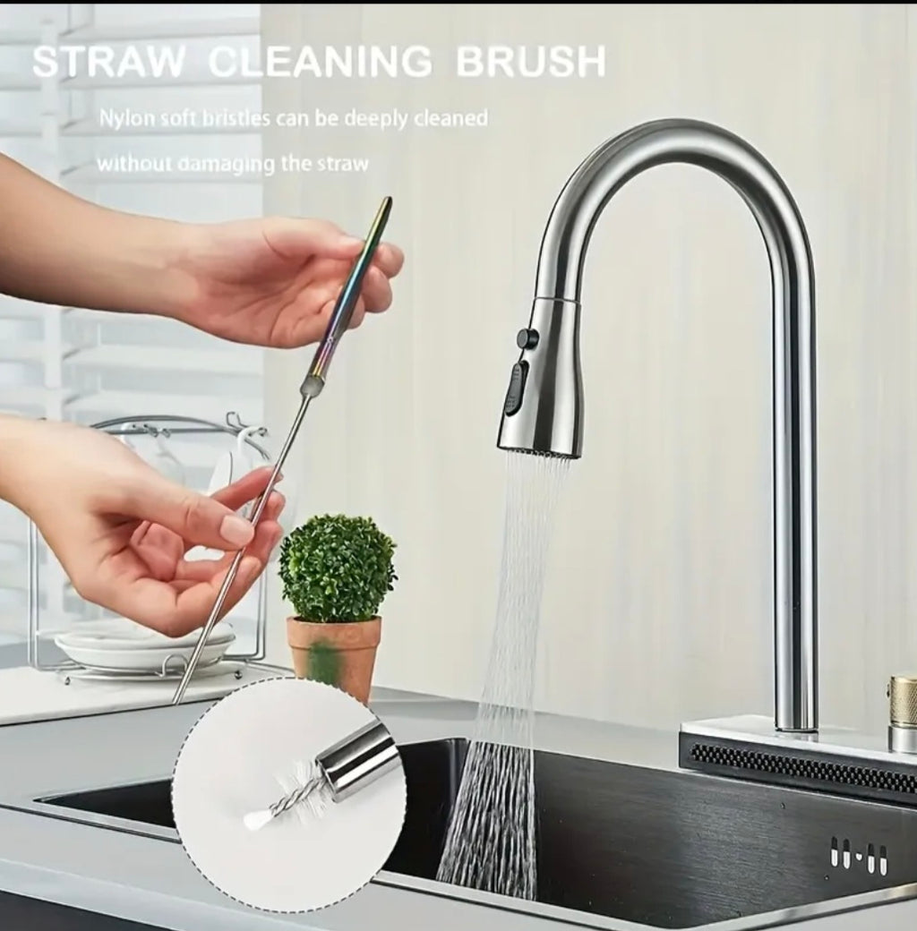 Premium Stainless Steel Straw Set