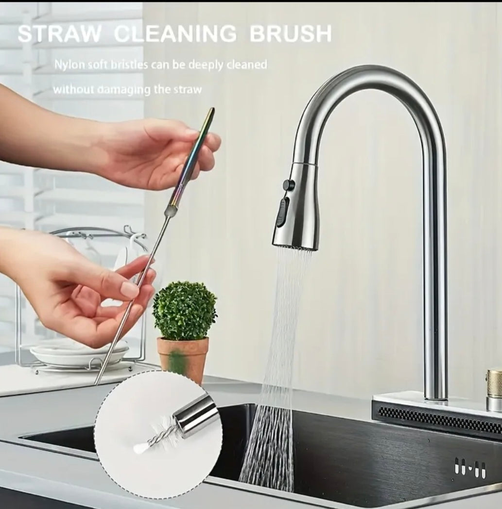 Premium Stainless Steel Straw Set