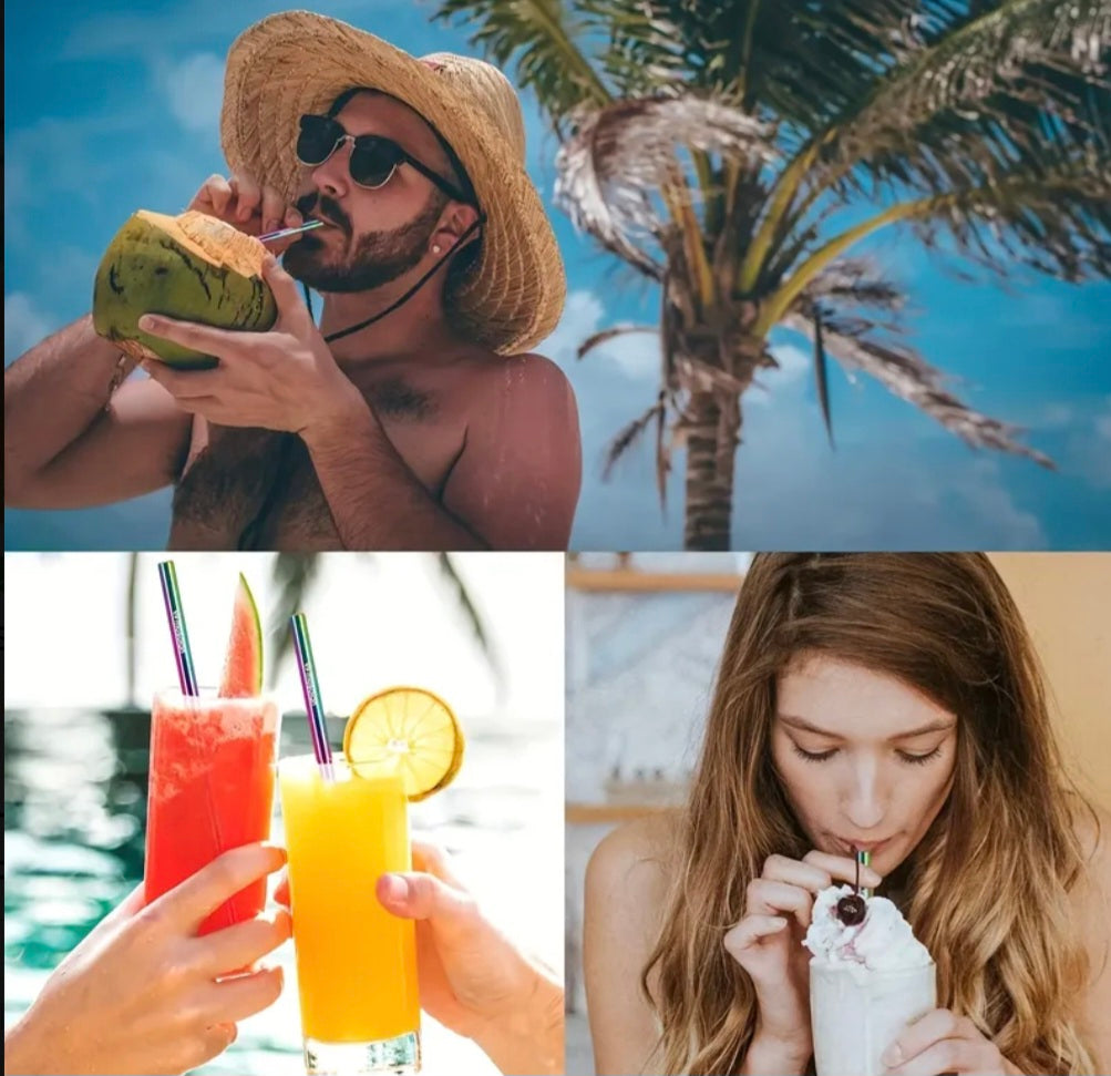 Premium Stainless Steel Straw Set