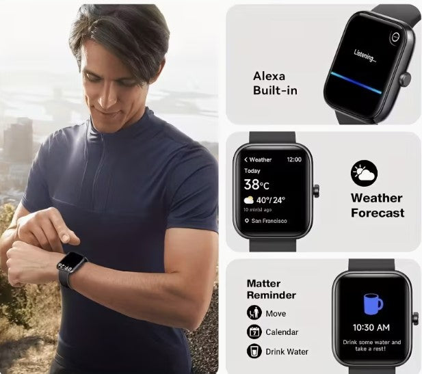 🎄 Black High-Definition Smartwatch – The Perfect Christmas Gift! 🎁