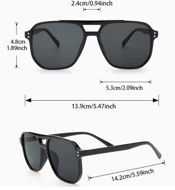 3pcs Geometric Frame Vintage Fashion Glasses Elevate Your Street Style. Own Every Look.